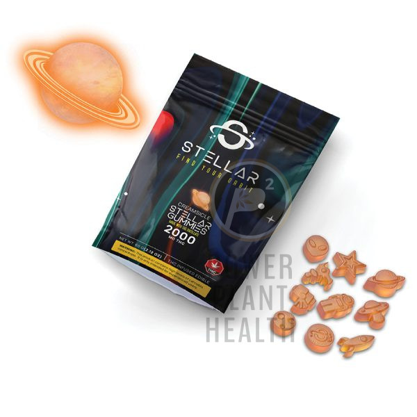 Stellar Gummy Orange Creamsicle 2000mg 1 - Power Plant Health