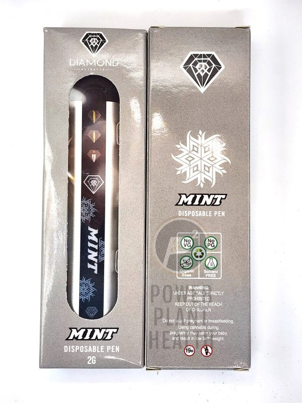 Diamond Extracts 2g Vape Mint Hybrid - Power Plant Health