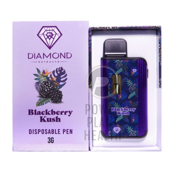 Diamond Extracts 3g Vape Blackberry Kush Indica - Power Plant Health