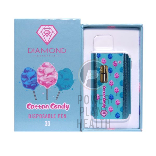 Diamond Extracts 3g Vape Cotton Candy Indica - Power Plant Health