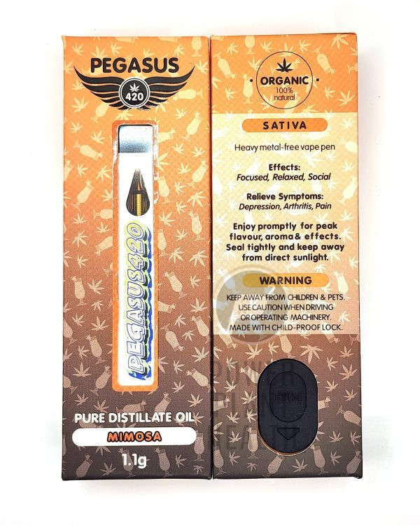 Pegasus420 1.1g Preheat Vape Mimosa Sativa - Power Plant Health