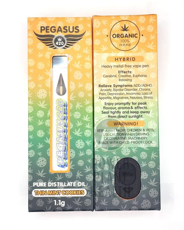 Pegasus420 1.1g Preheat Vape Thin Mint Cookies Hybrid - Power Plant Health