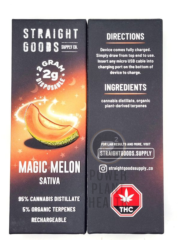 Straight Goods 2g Vape Magic Melon Sativa 1 - Power Plant Health
