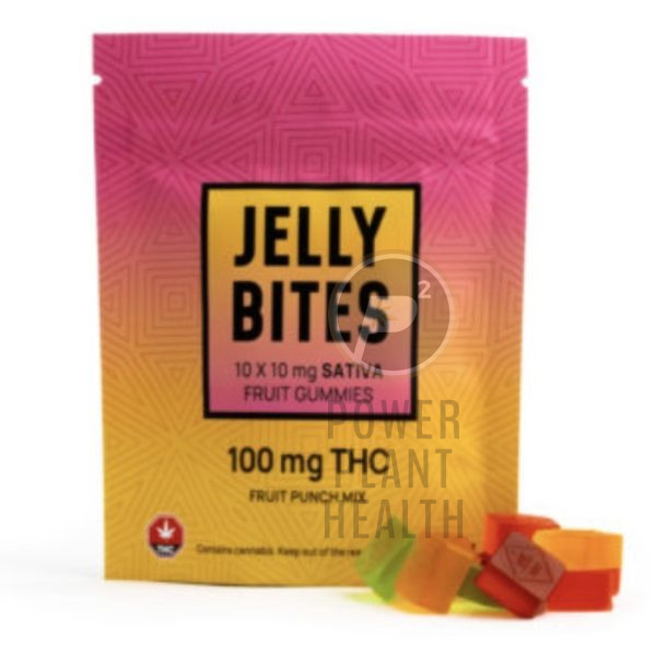 Twisted Extracts Jelly Bites Fruit Punch Mix 100mg Sativa - Power Plant Health
