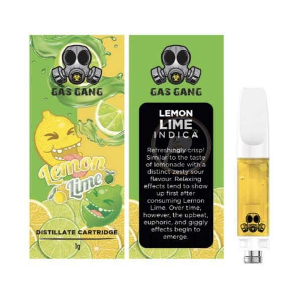 Gas Gang 1g Cartridge Lemon Lime Indica - Power Plant Health