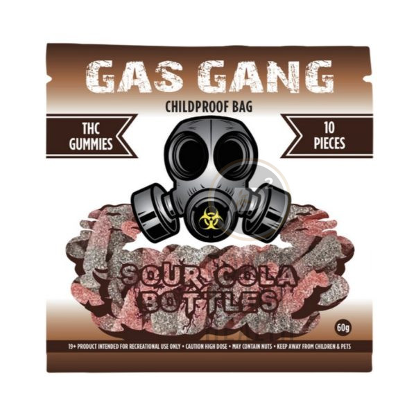Gas Gang 500mg Gummy Sour Cola Bottles - Power Plant Health