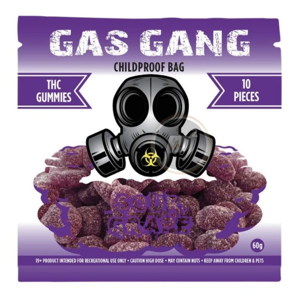 Gas Gang 500mg Gummy Sour Grape - Power Plant Health