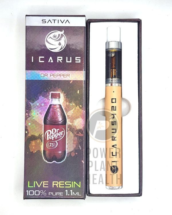 Icarus420 Live Resin 1.1g Vape Dr.Pepper Sativa - Power Plant Health