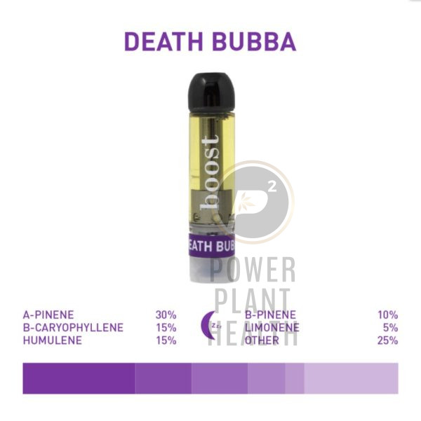 Boost Distillate Vape Cartridge Death Bubba - Power Plant Health