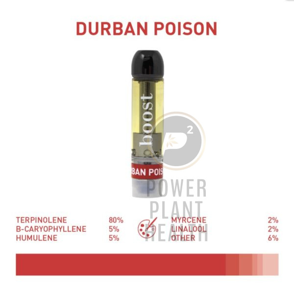 Boost Distillate Vape Cartridge Durban Poison - Power Plant Health