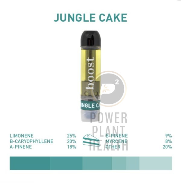 Boost Distillate Vape Cartridge Jungle Cake - Power Plant Health