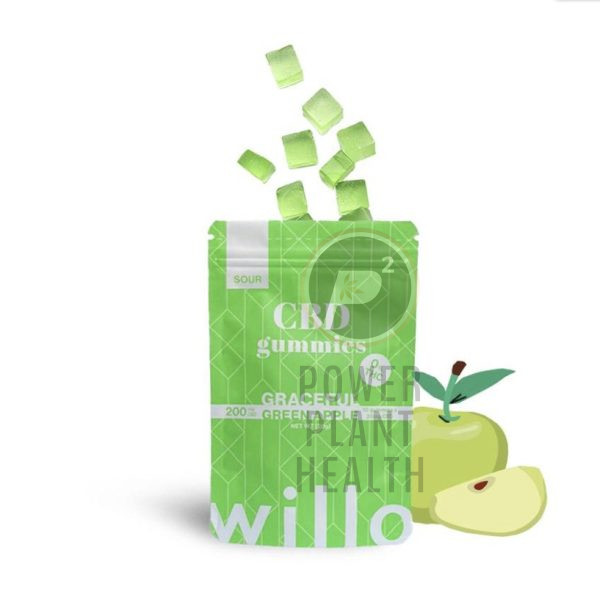 Willo CBD Gummy Graceful Green Apple 200mg - Power Plant Health