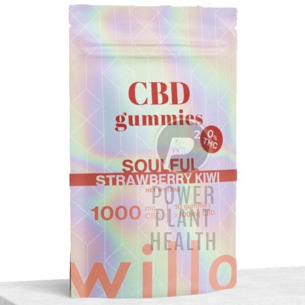 Willo CBD Gummy Soulful Strawberry Kiwi 1000mg - Power Plant Health