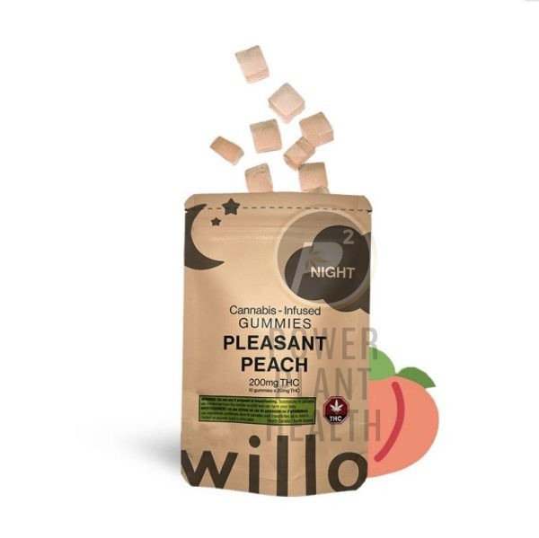 Willo THC Gummy Pleasant Peach Indica 200mg - Power Plant Health