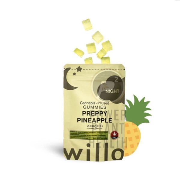 Willo THC Gummy Preppy Pineapple Indica 200mg - Power Plant Health