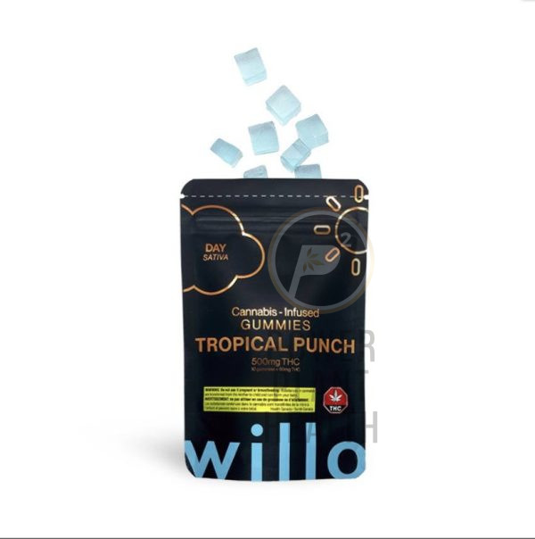 Willo THC Gummy Tropical Punch Sativa 500mg - Power Plant Health