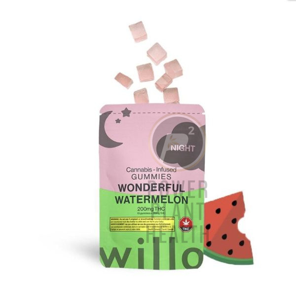 Willo THC Gummy Wonderful Watermelon Indica 200mg - Power Plant Health