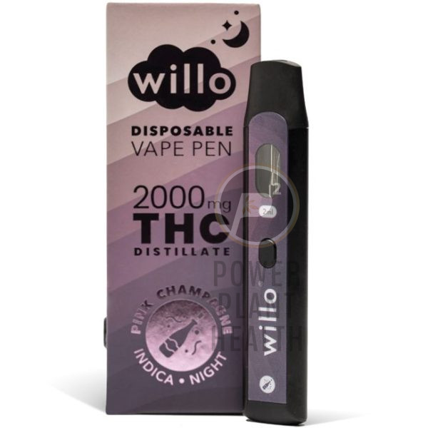 Willo Vape Pink Champagne Indica 2000mg - Power Plant Health