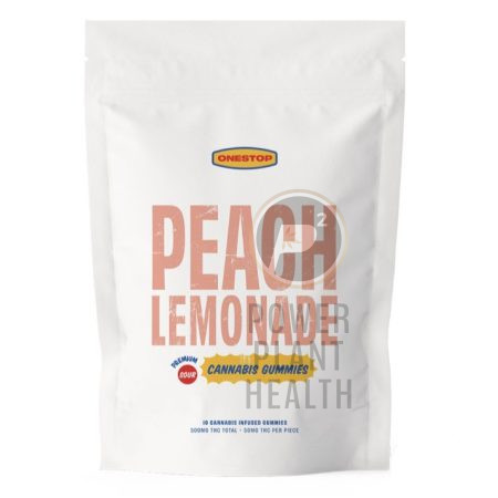 Onestop THC Gummy 500mg Sour Peach Lemonade - Power Plant Health