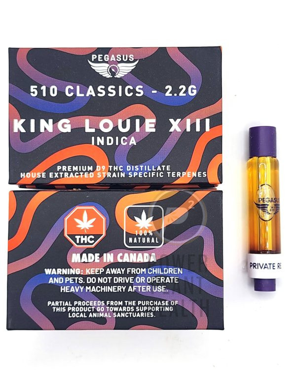 Pegasus420 2.2g Carts King Louie XIII Indica - Power Plant Health