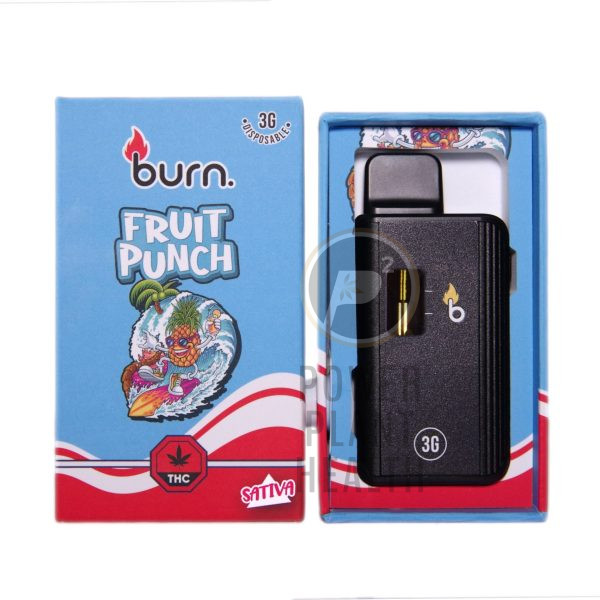 Burn. 3g Vape Fruit Punch Sativa - Power Plant Health