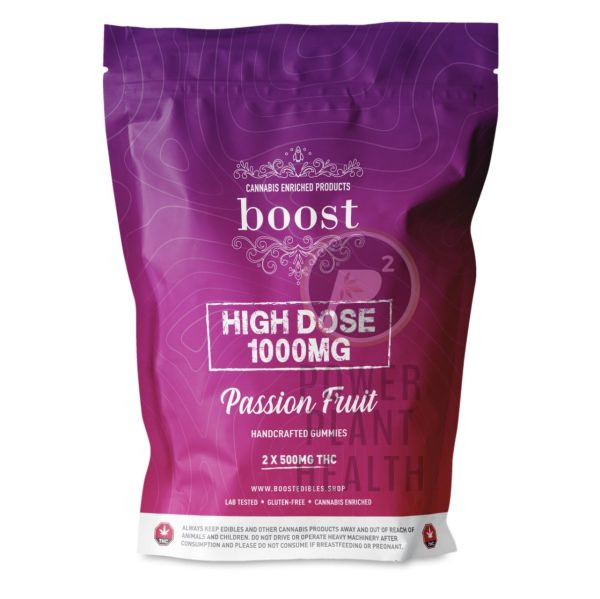 Boost THC High Dose Gummy Passion Fruit - Power Plant Health